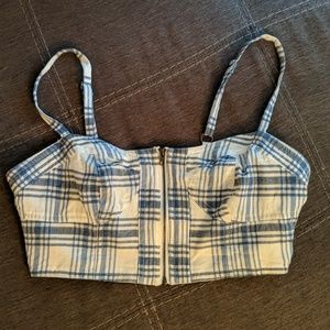 UO x Alice & Uo zip up front bustier style top